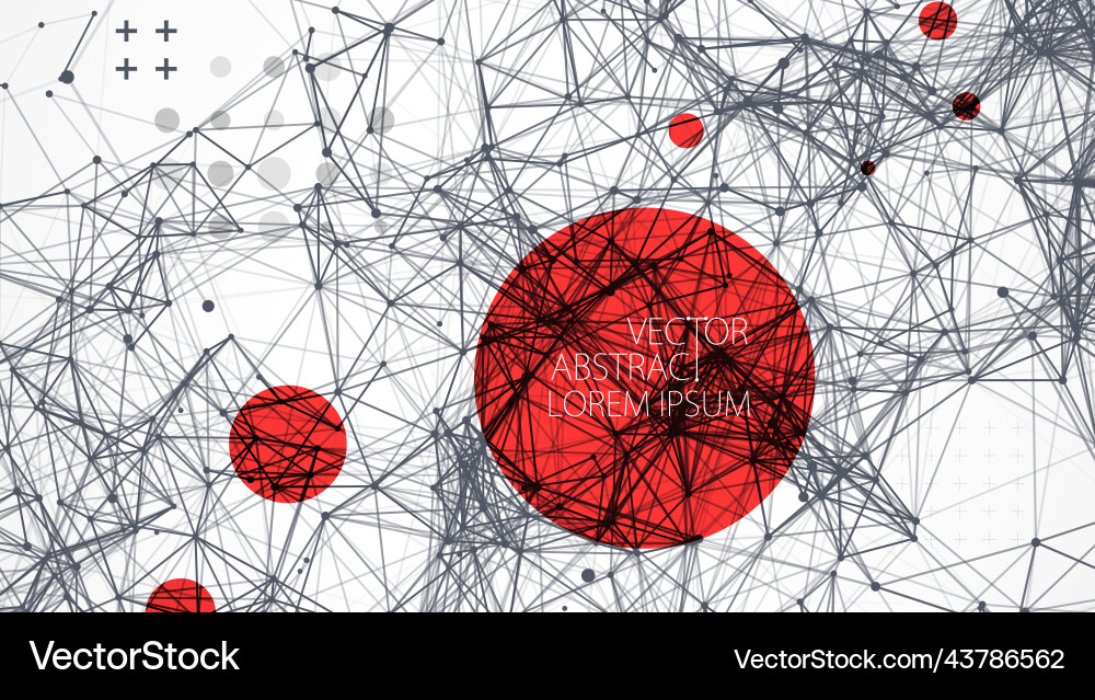 Abstract polygonal background with connecting Abstract polygonal background with connecting vector image