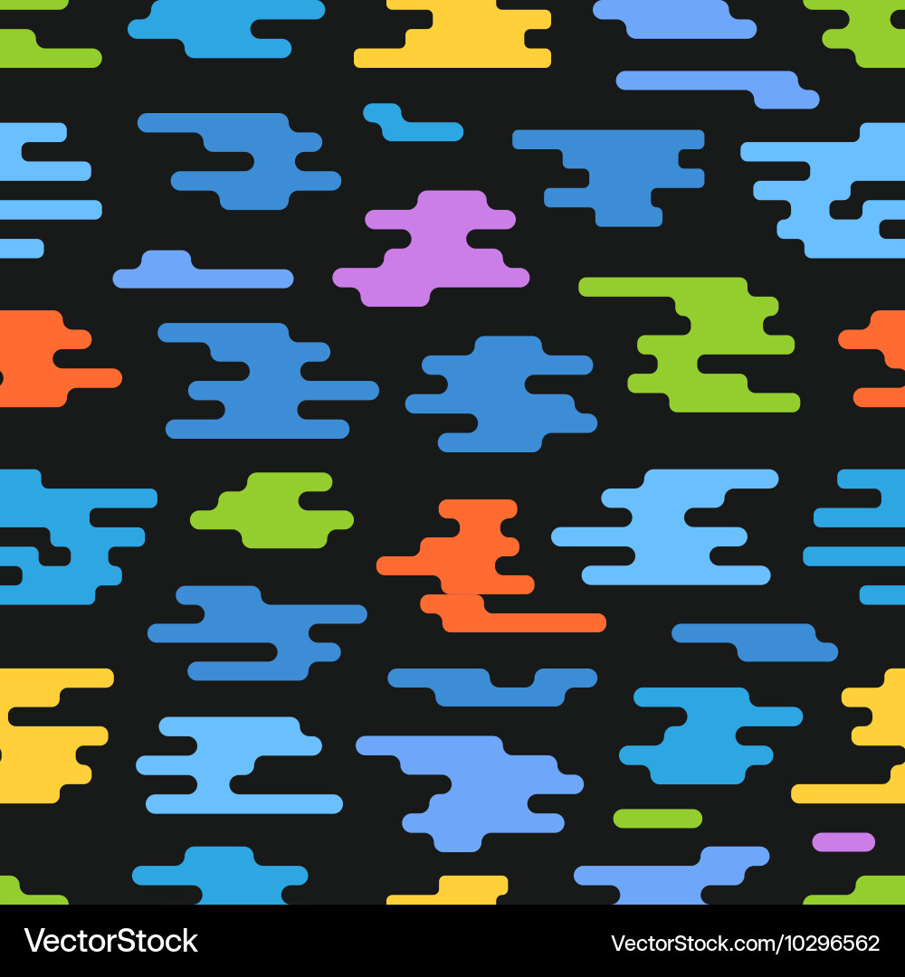 Abstract seamless pattern of different color vector image