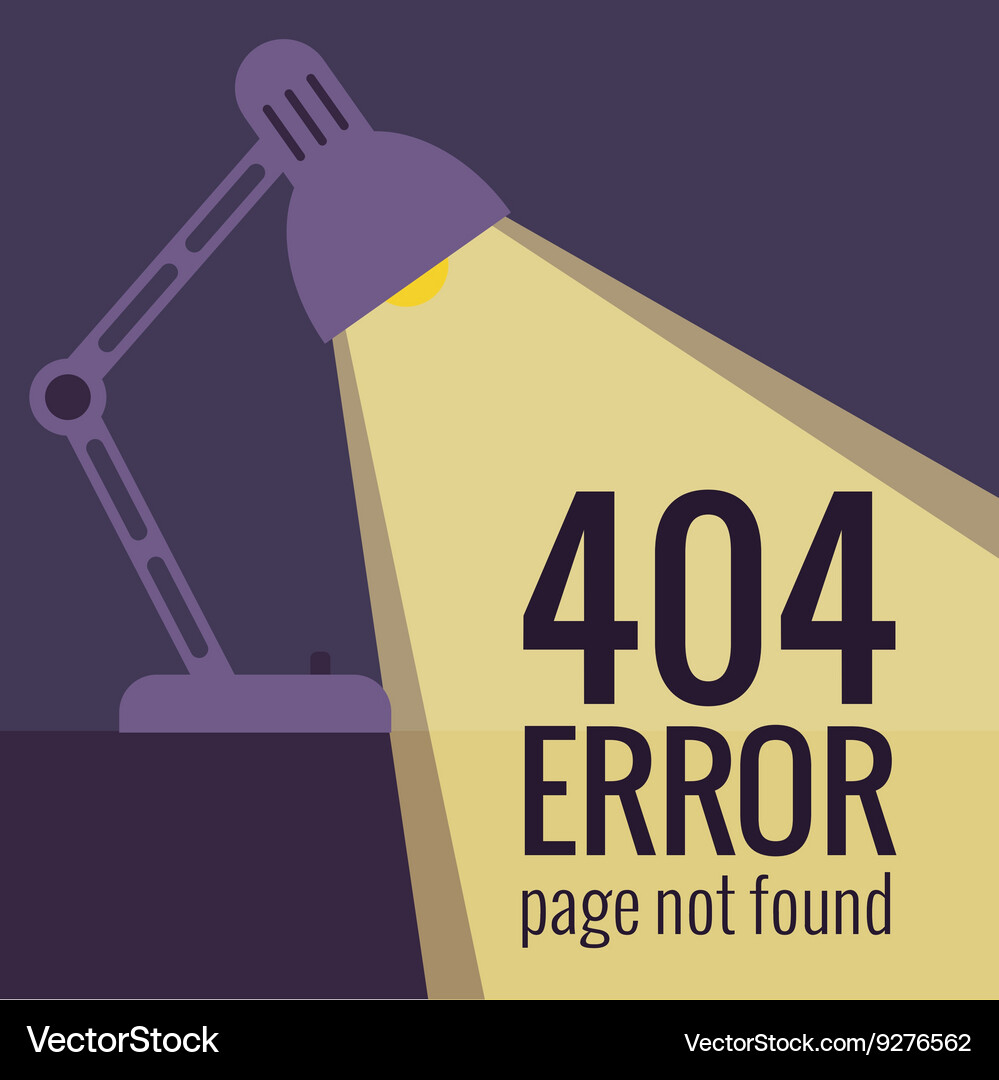 Concept 404 error Vector Image