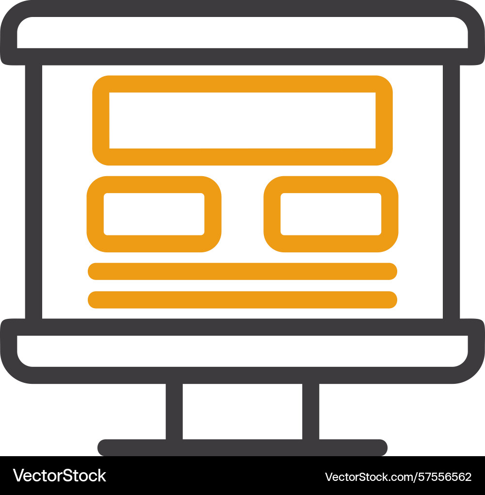 Section header two color icon Vector Image