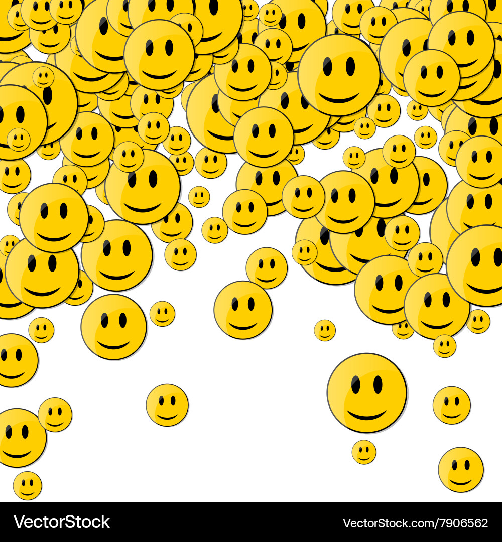 Smiling Faces Background Royalty Free Vector Image