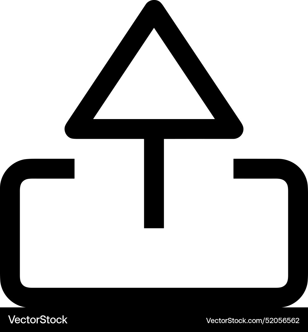 Upload outline icon symbol image Upload outline icon symbol image Vector Image