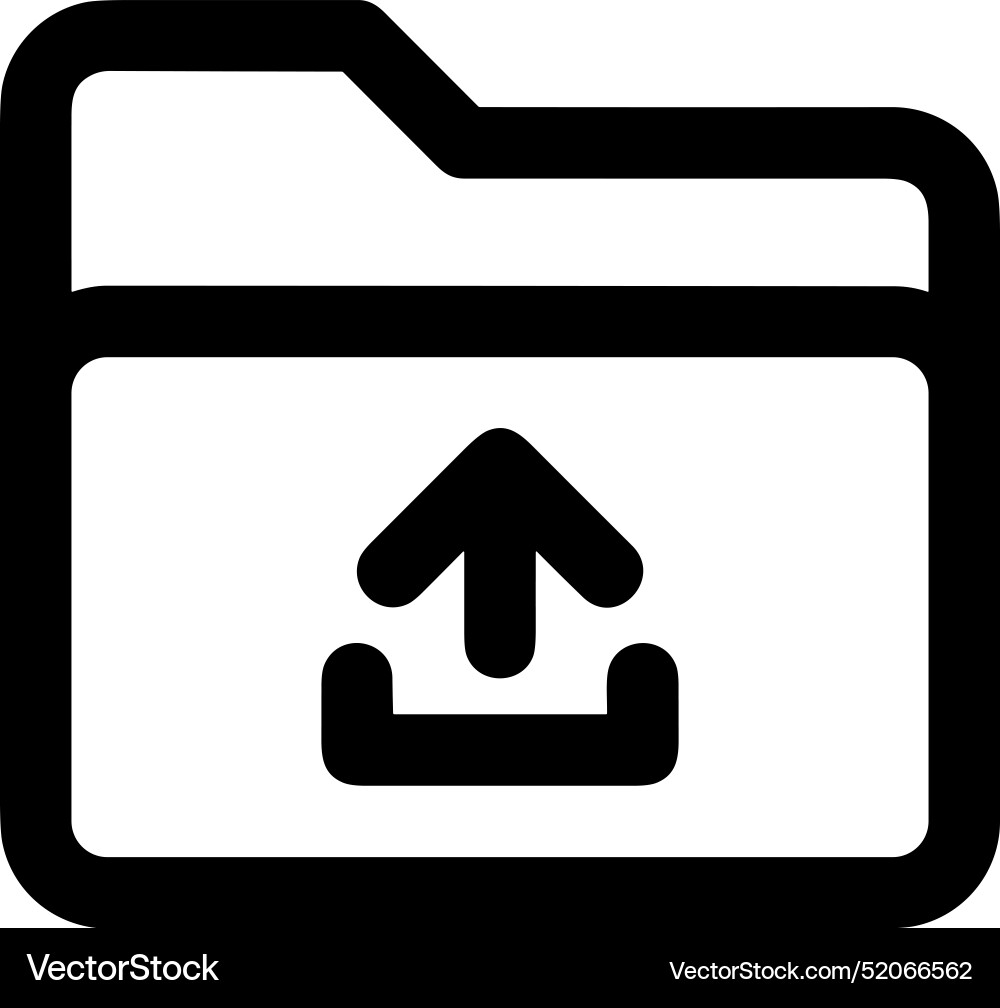 Upload outline icon symbol image Vector Image