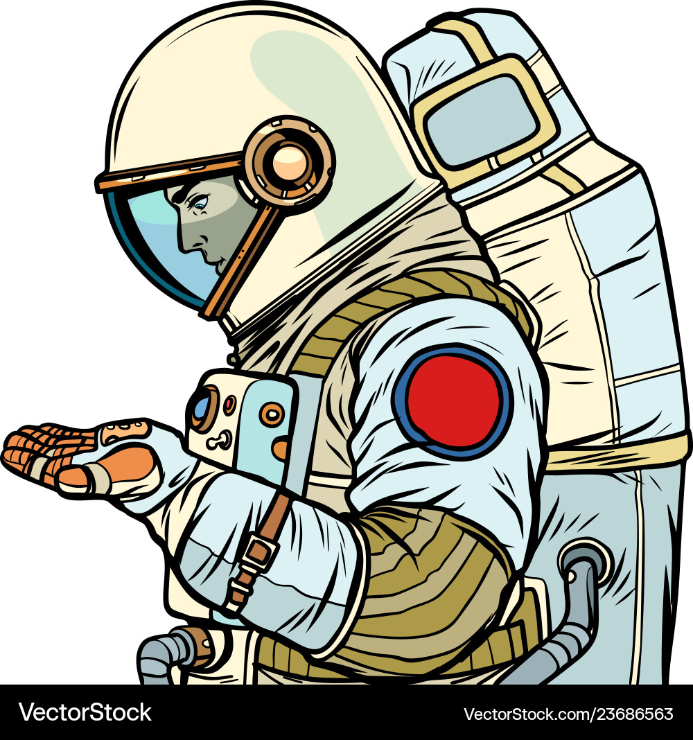Empty Palm Astronaut vector image
