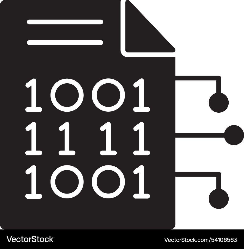 Encryption data vector image