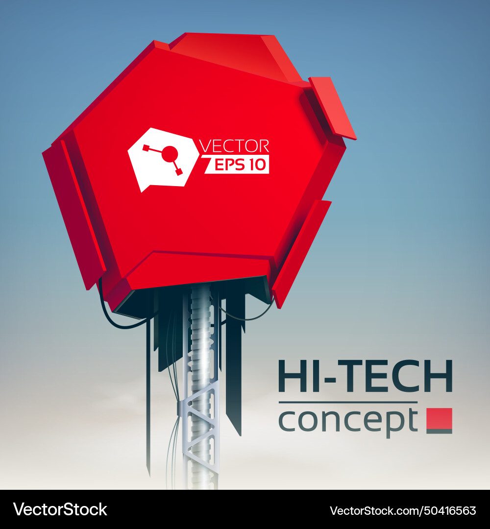 High-tech production design concept Royalty Free Vector