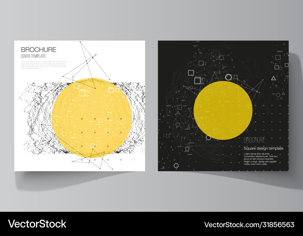 Layout two square format Vector Image