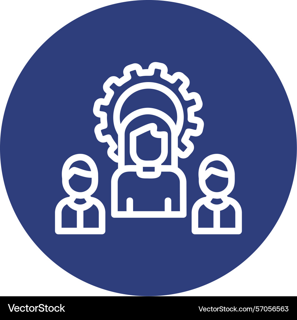 Resource line circle style icon design Vector Image