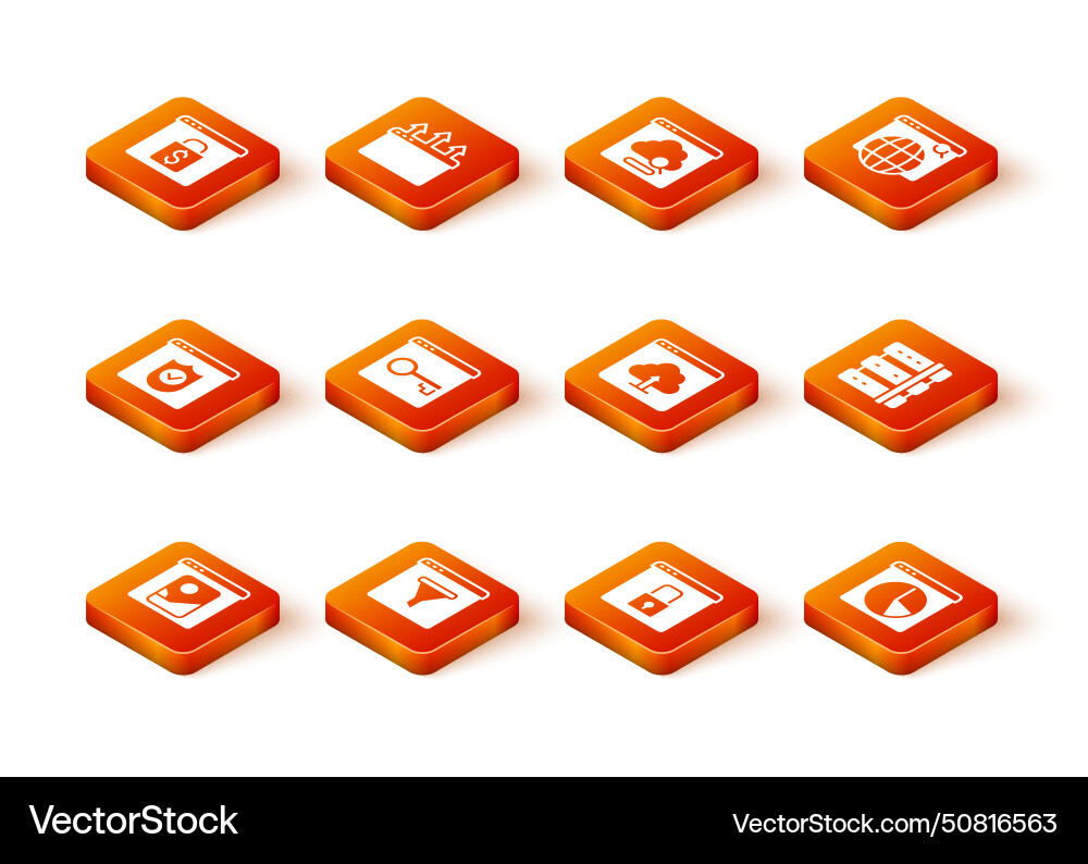 Set photo retouching browser window with shield Set photo retouching browser window with shield vector image