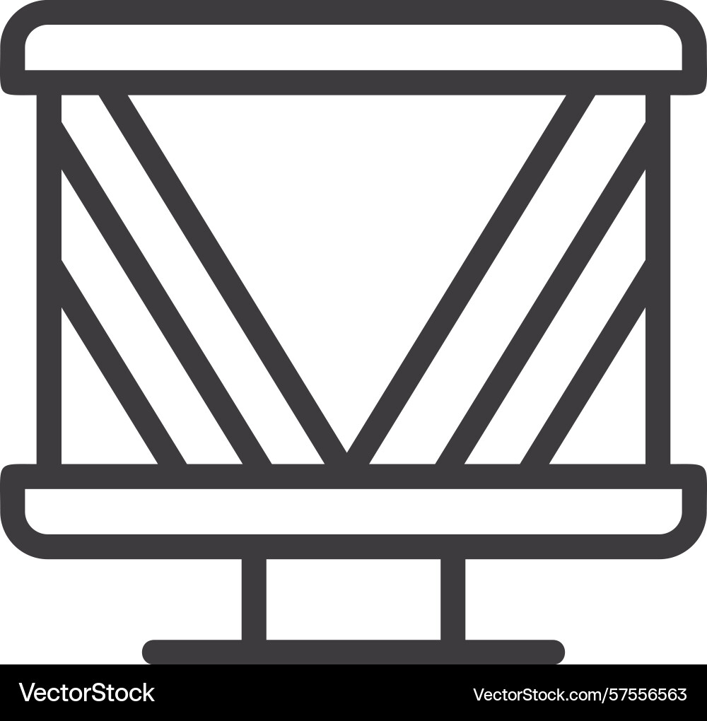 Slide background two color icon Vector Image
