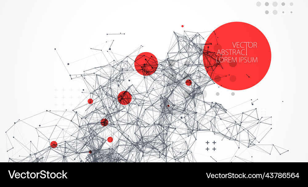 Abstract polygonal background with connecting Abstract polygonal background with connecting vector image