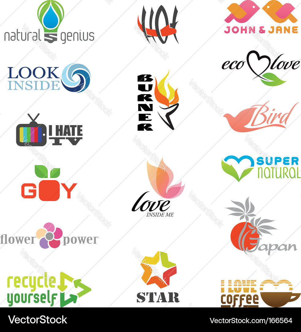Diverse Logo Collection vector image