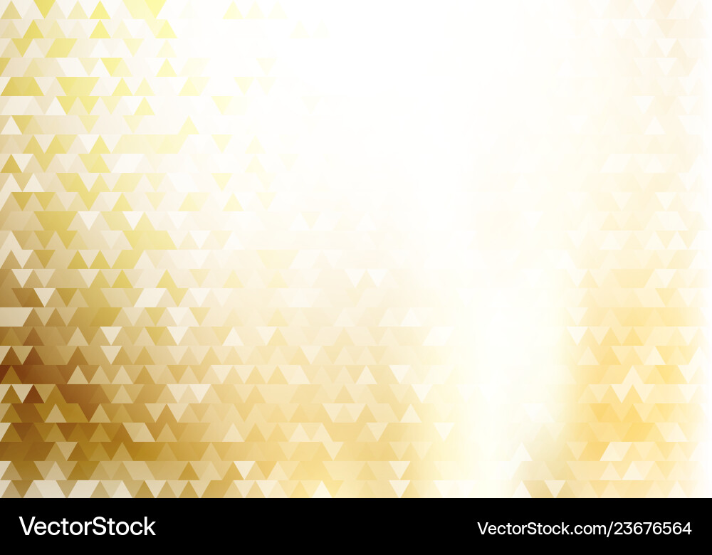 Gold Triangles Pattern Vector Image