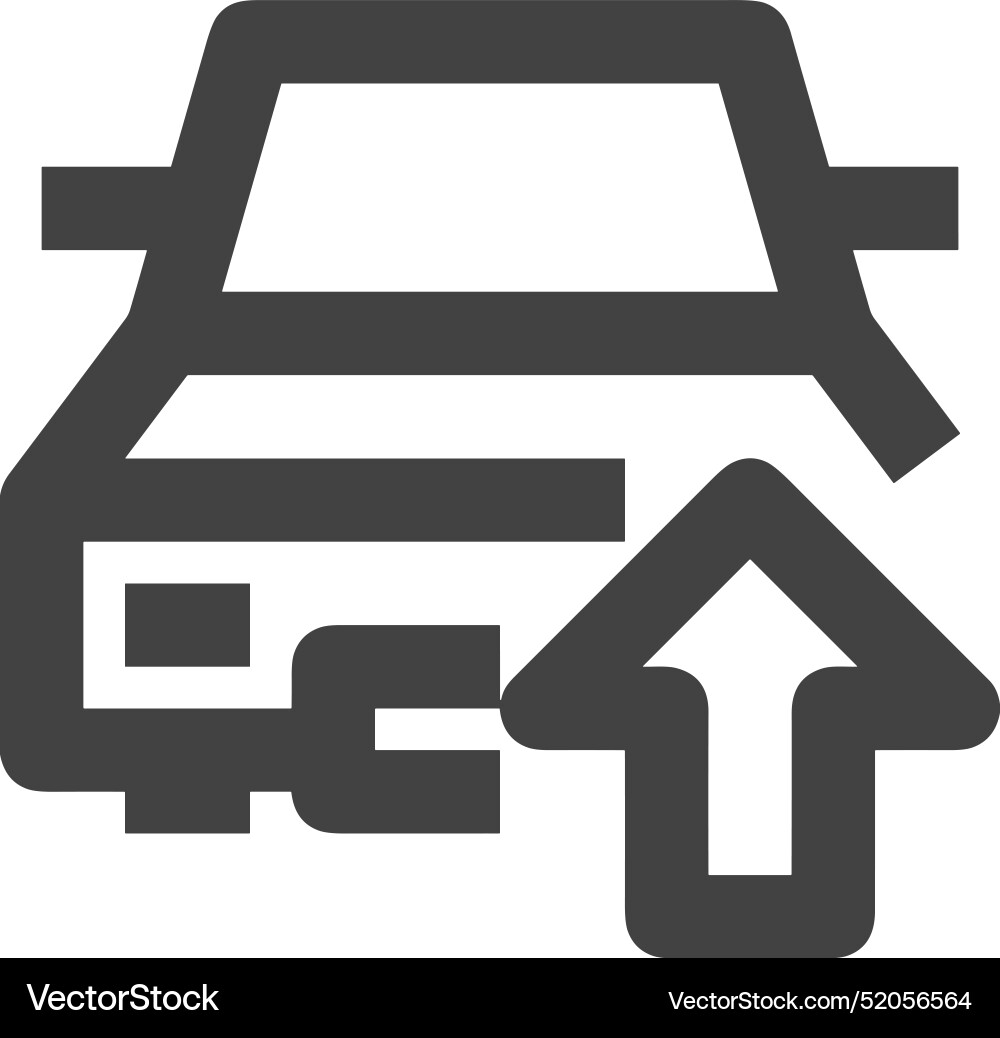 Upload outline icon symbol image Upload outline icon symbol image Vector Image