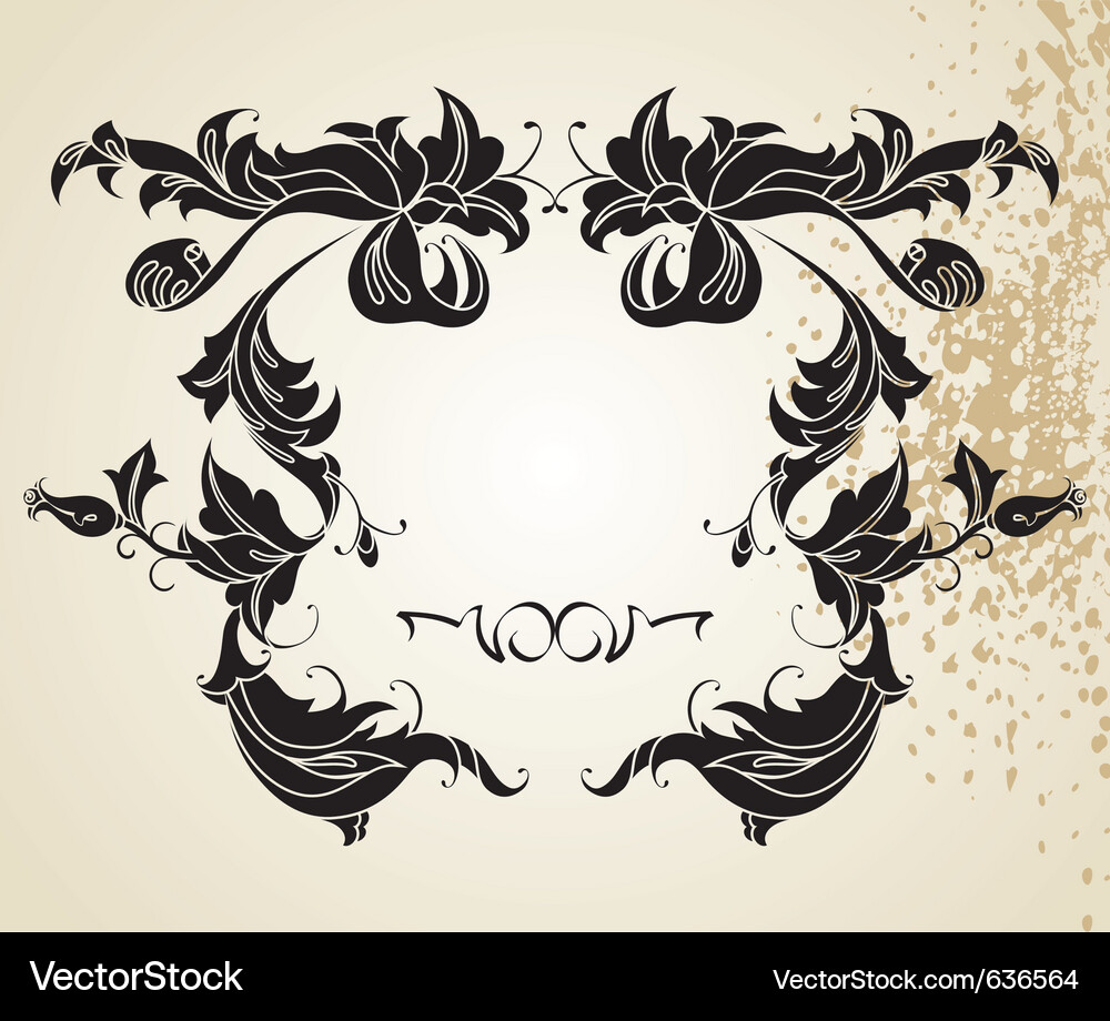 Vintage floral Vector Image