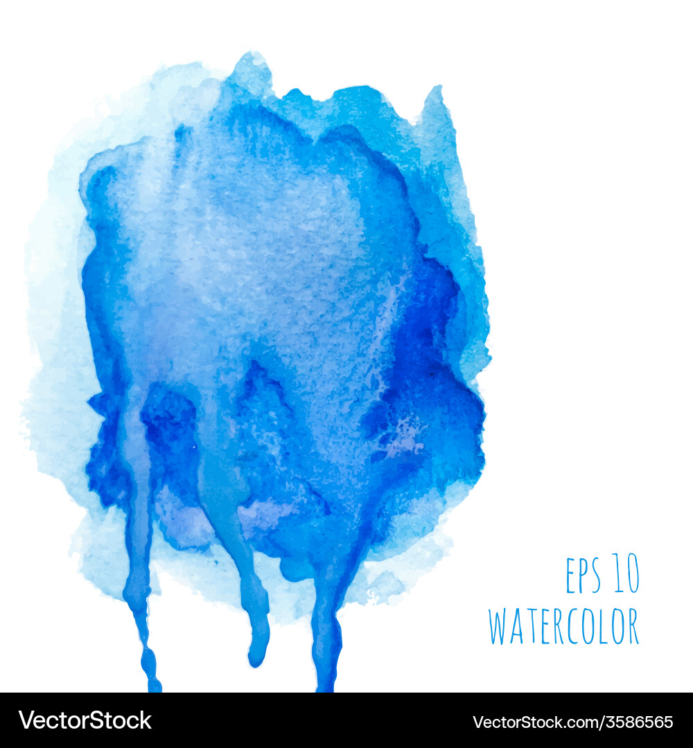 Watercolor Paint Splatter Vector Image