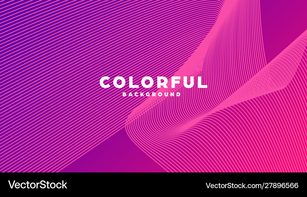 Modern minimal colorful abstract background lines vector image