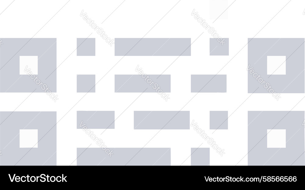 Pixelated QR Code Pattern Vector Image