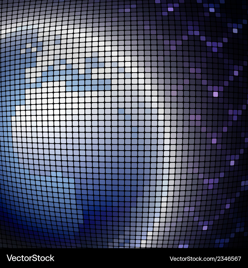 Digital globe world dotted Royalty Free Vector Image