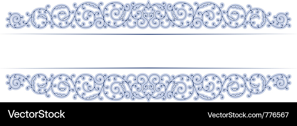 Elegant Lace Border - Vintage Style Vector Image