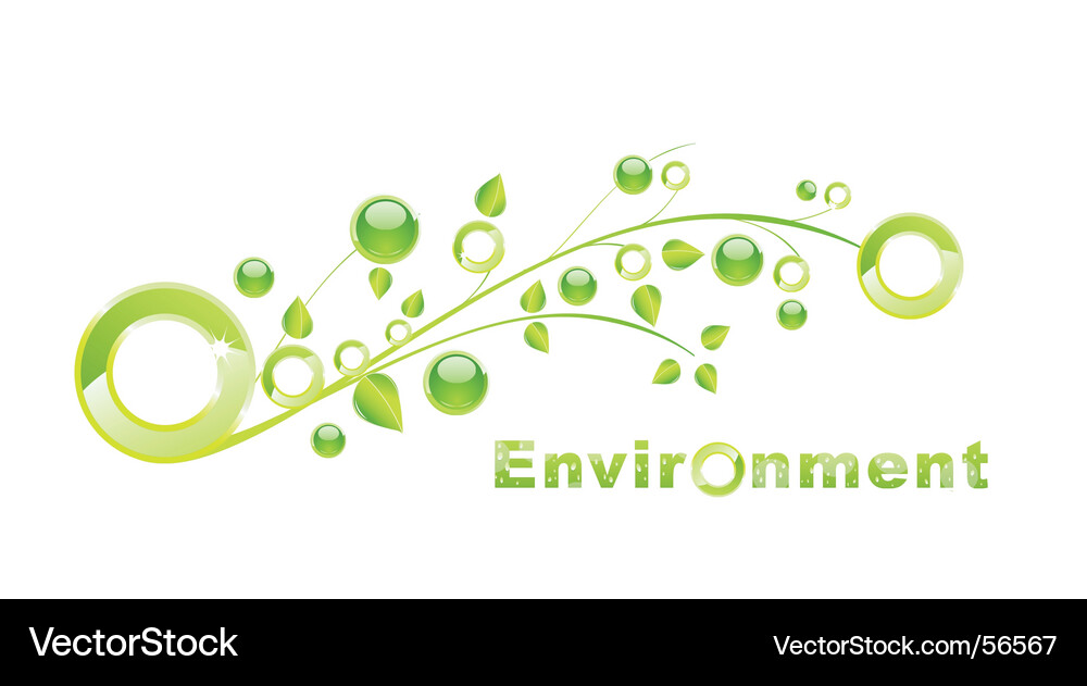 Glossy Globe Font Vector Image