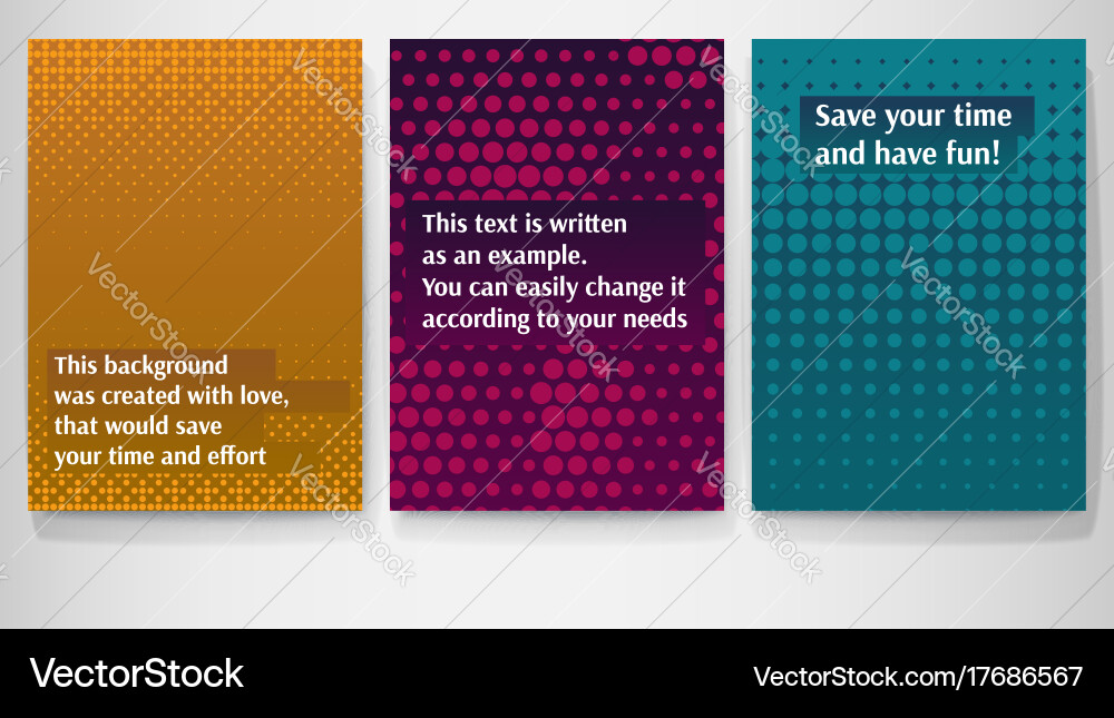 Set of posters layout template in a4 size vector image
