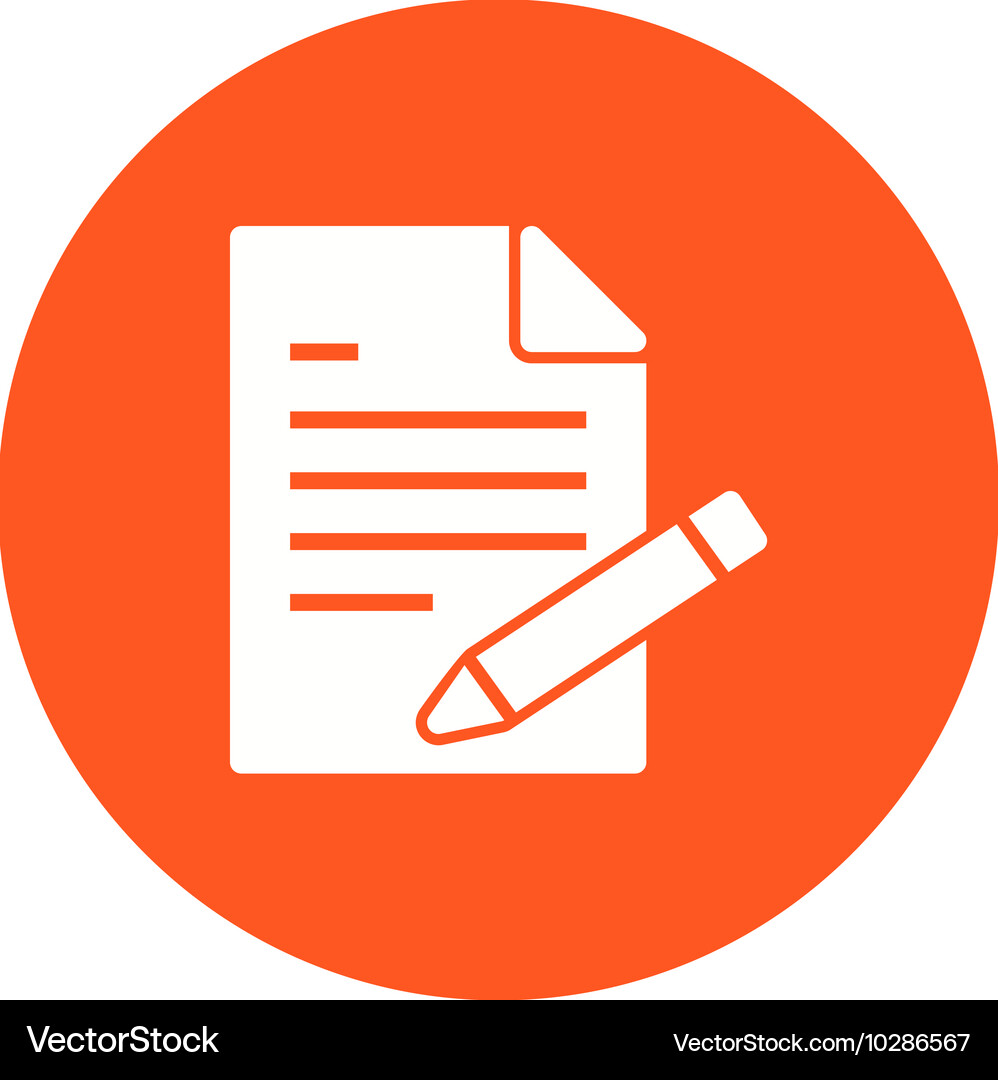 Write report Vector Image