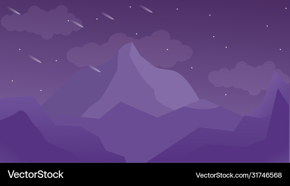 Banners with polygonal landscape Vector Image