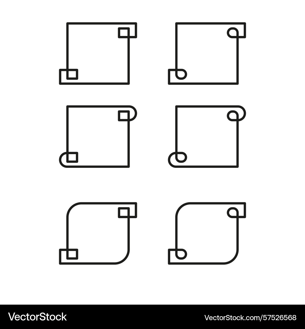 File folder icons document storage symbols vector image
