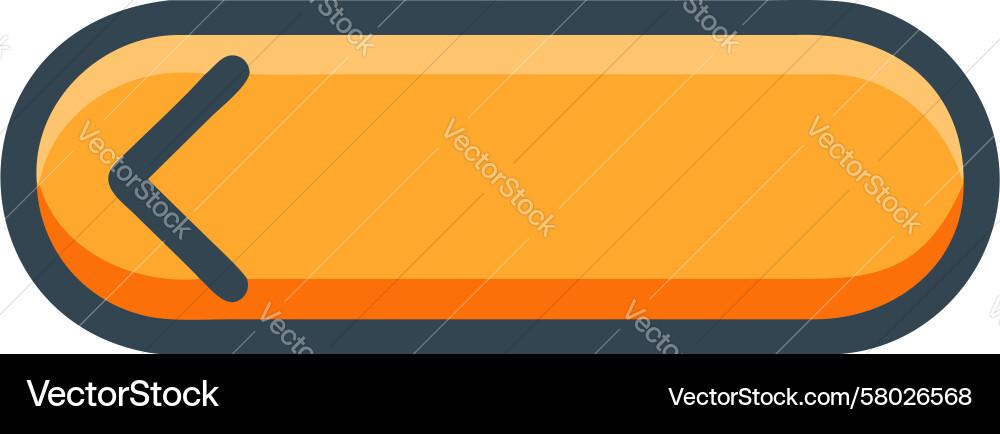 Left Navigation Arrow Button Vector Image