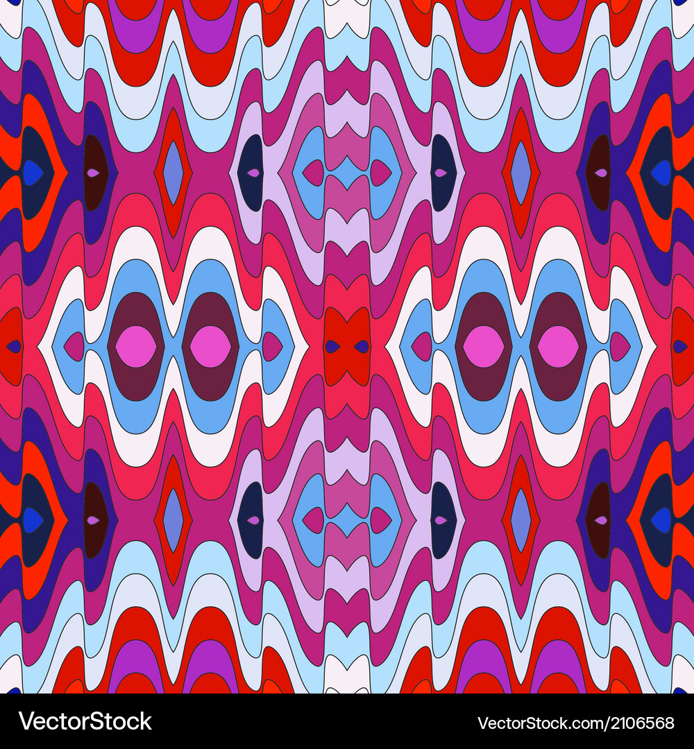 Retro Wavy Pattern Background Vector Image