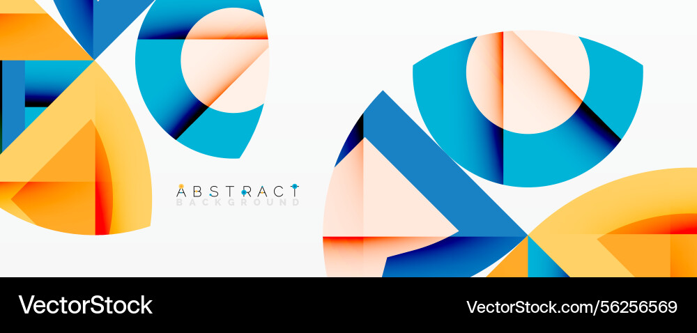 Abstract geometric shapes overlap creating Abstract geometric shapes overlap creating vector image