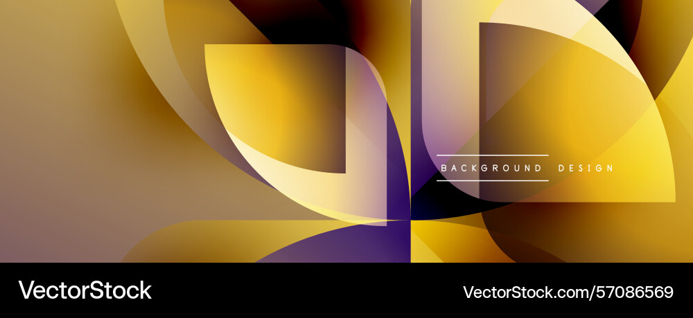 Abstract golden design overlapping shapes create Abstract golden design overlapping shapes create Vector Image