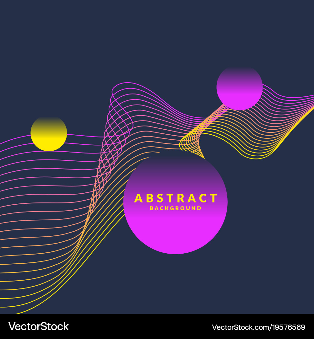 Bright abstract background with a dynamic waves vector image