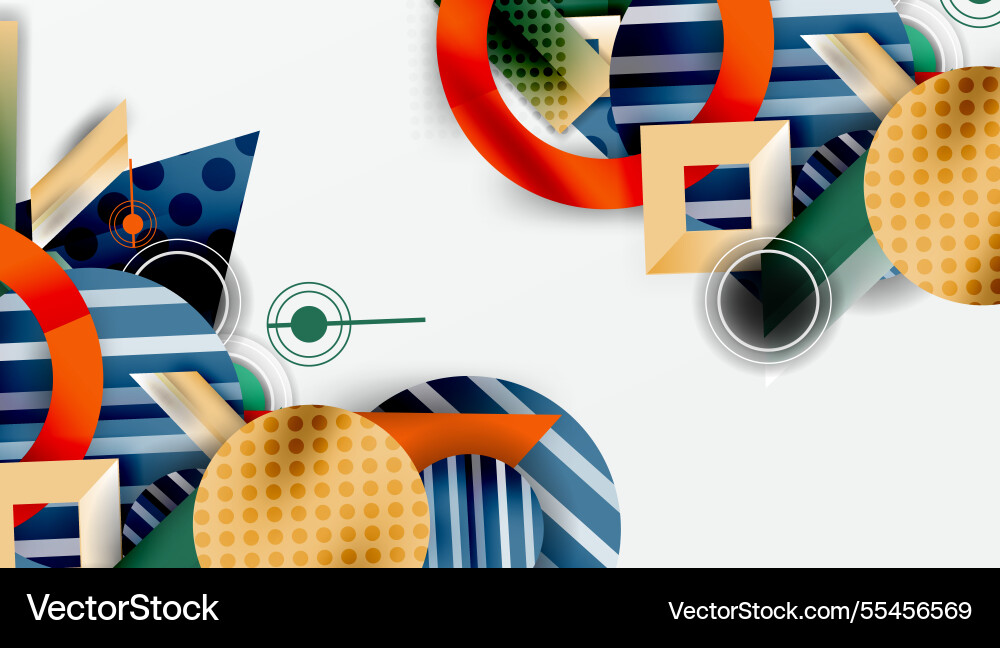 Dynamic complex geometric abstract background Dynamic complex geometric abstract background Vector Image