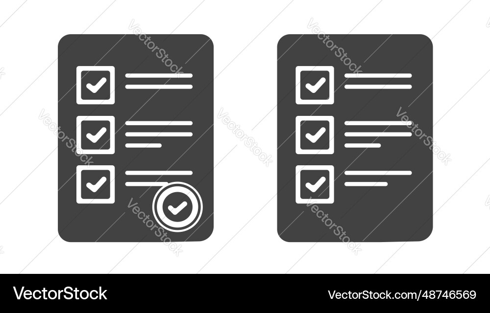 Exam test from sheet simple icon pictogram Exam test from sheet simple icon pictogram vector image