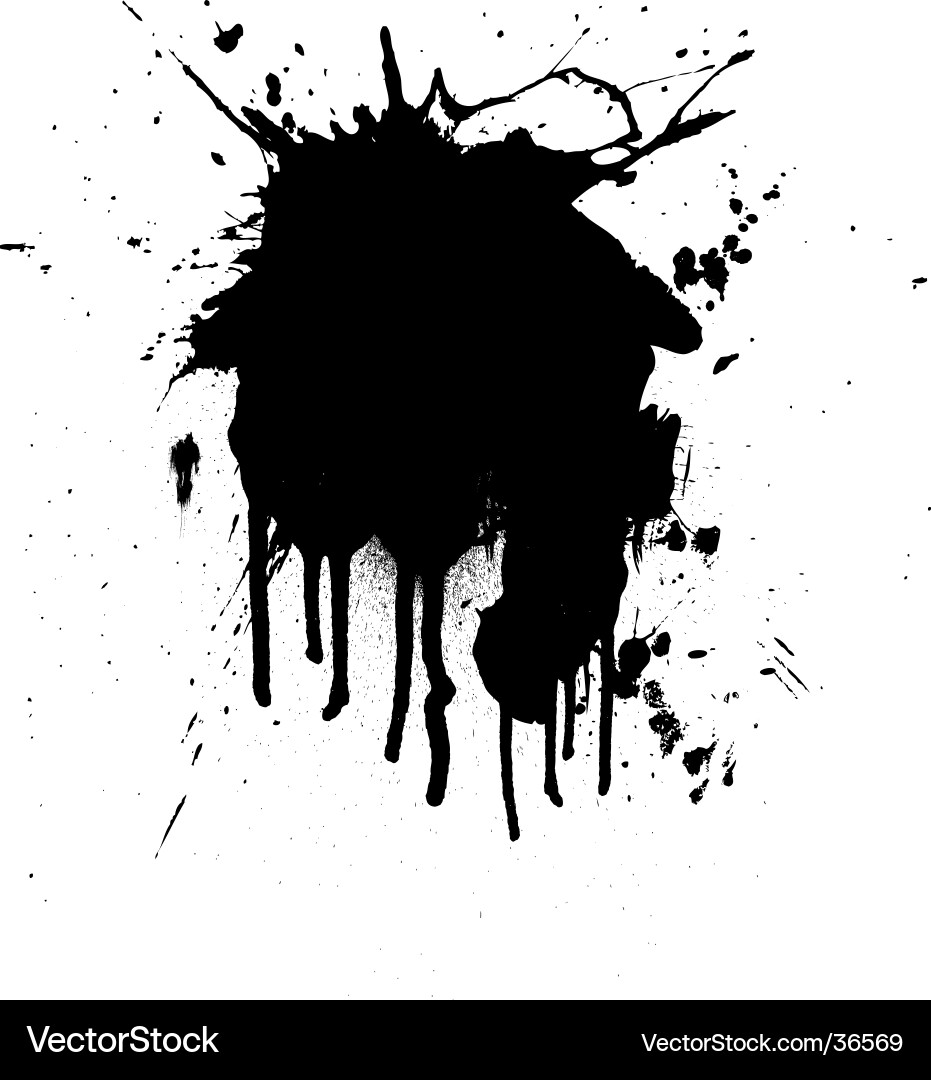 Ink Splatter Abstract Vector Image