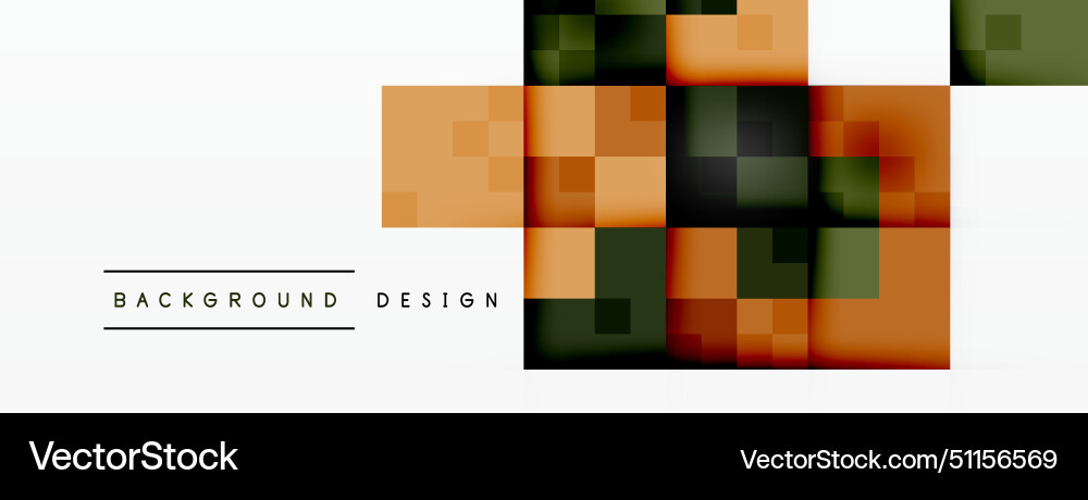 Symmetrical pattern of orange rectangles Vector Image