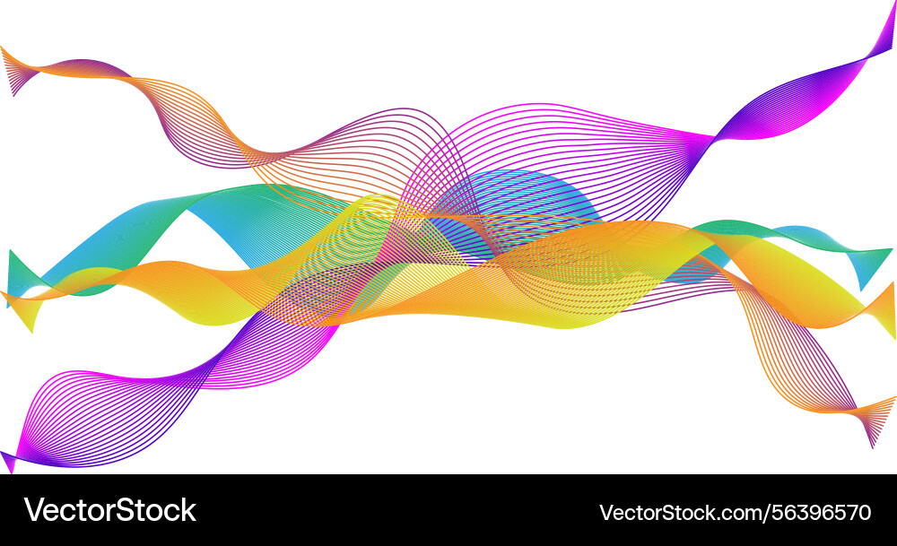Abstract multicolored colorful waves colored Abstract multicolored colorful waves colored vector image