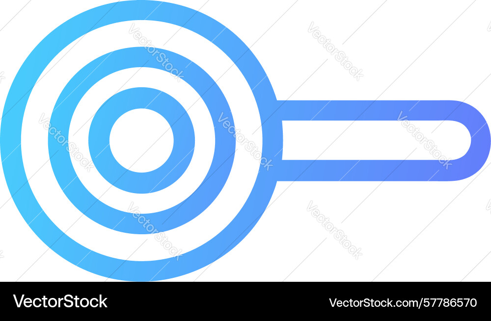Concentric circle search icon design generative ai vector image