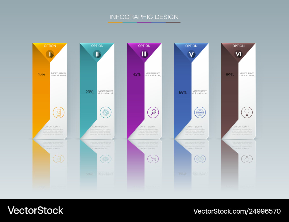 Infographic label design with icons and 5 options Infographic label design with icons and 5 options vector image