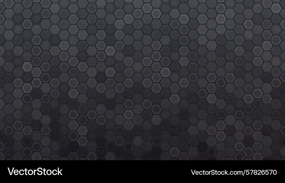 Neutral tech background with hexagonal shapes vector image