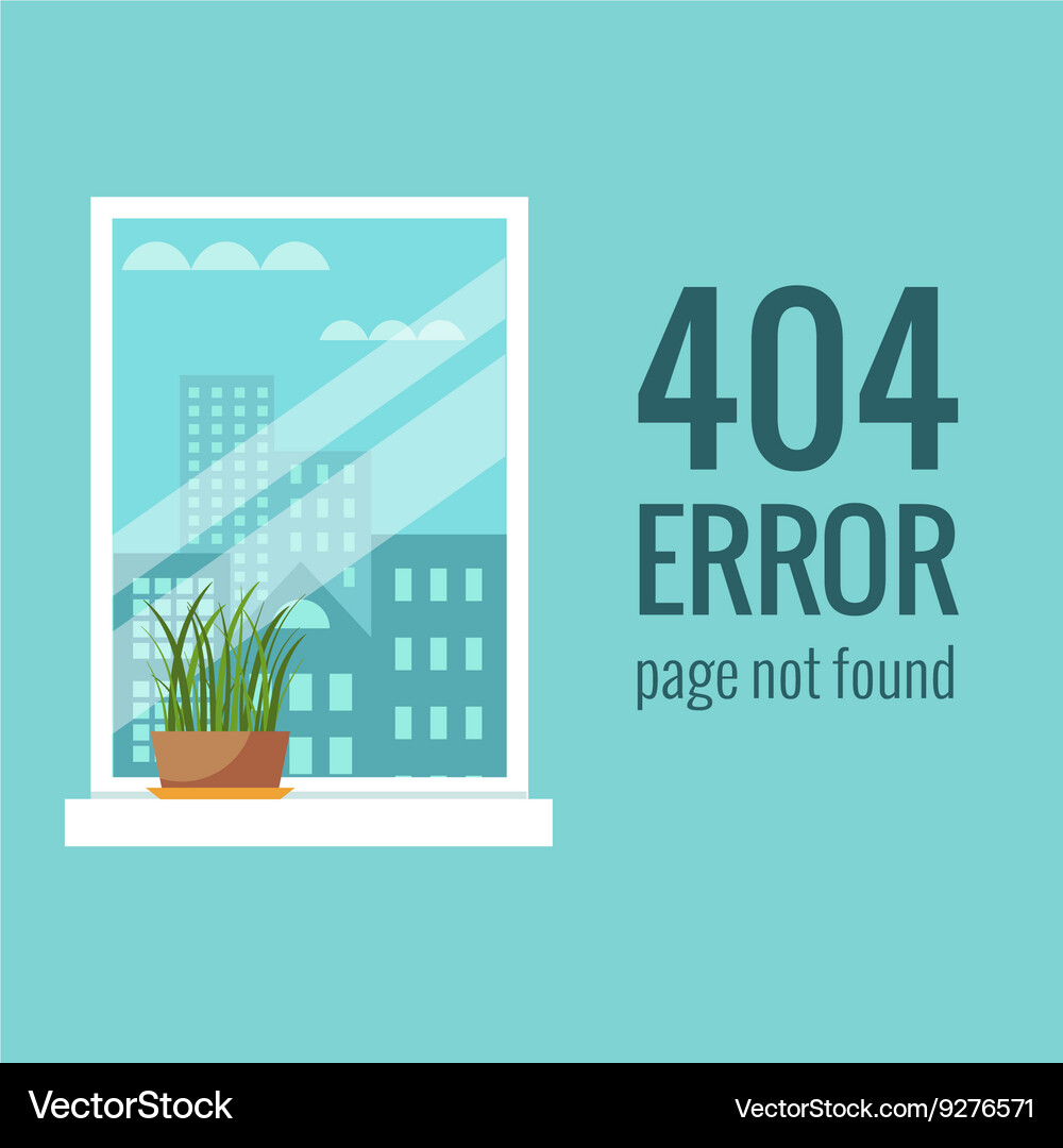 Concept 404 error Vector Image