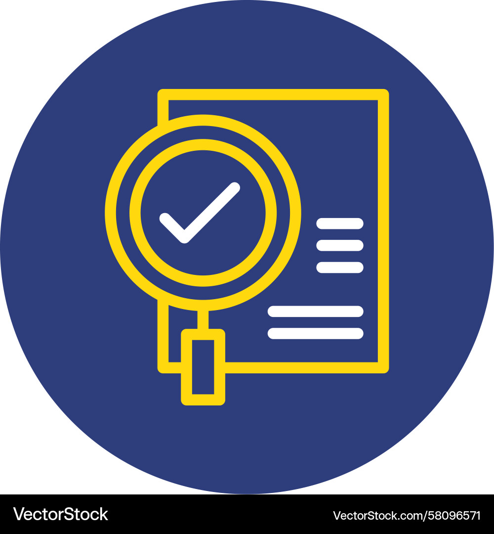 Verification Circle Icon Vector Image