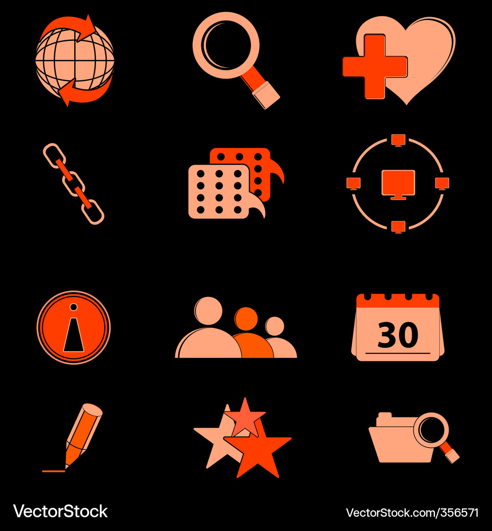 Web icons Vector Image