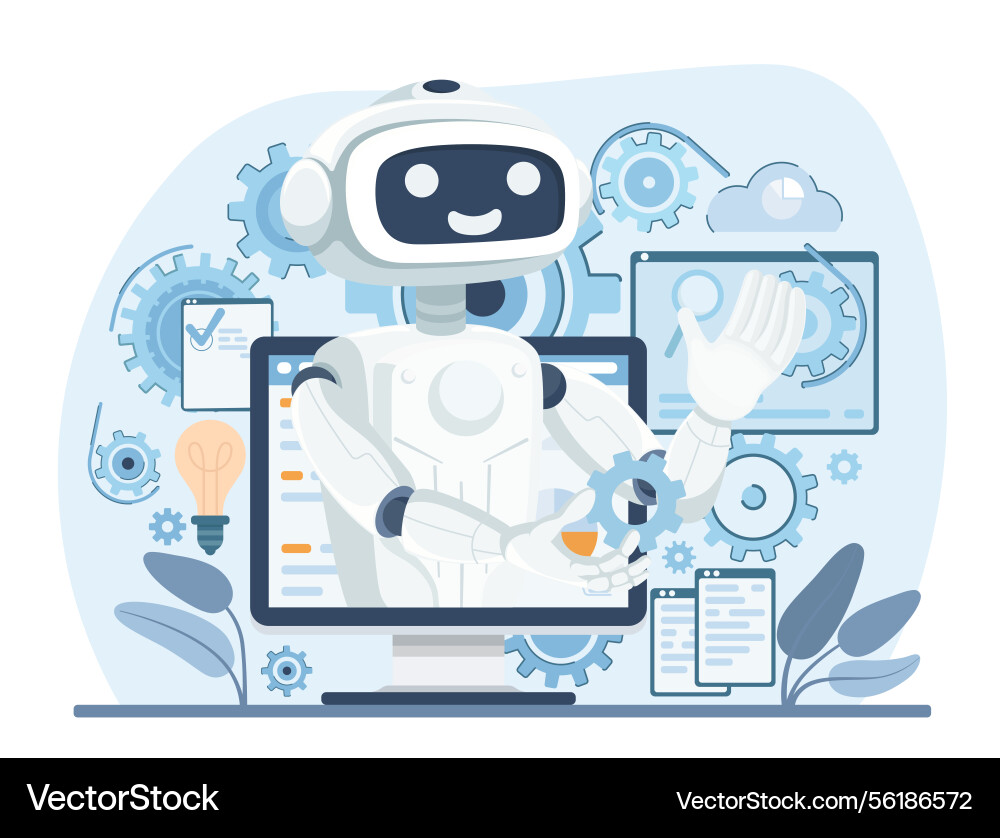 Robotic process automation concept Robotic process automation concept Vector Image