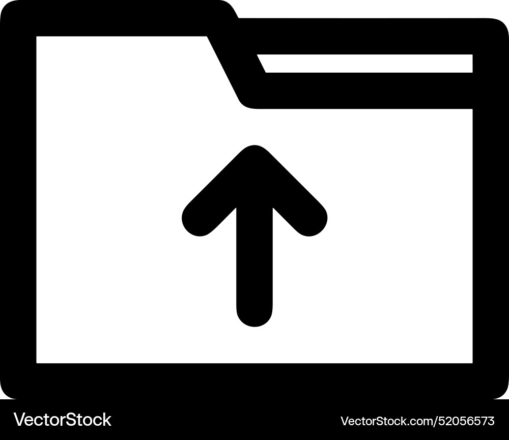 Upload outline icon symbol image Upload outline icon symbol image Vector Image