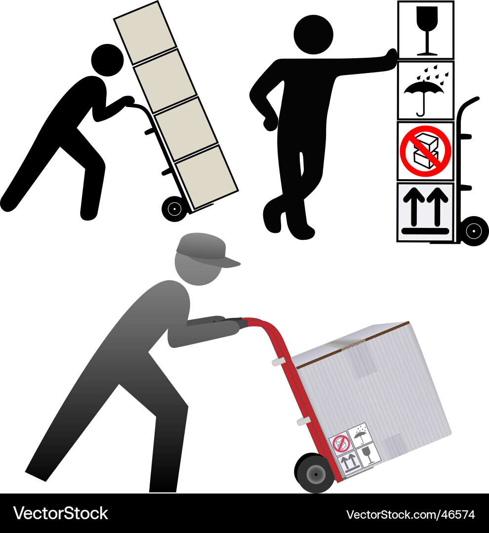 Delivery and Shipping Icons Vector Image