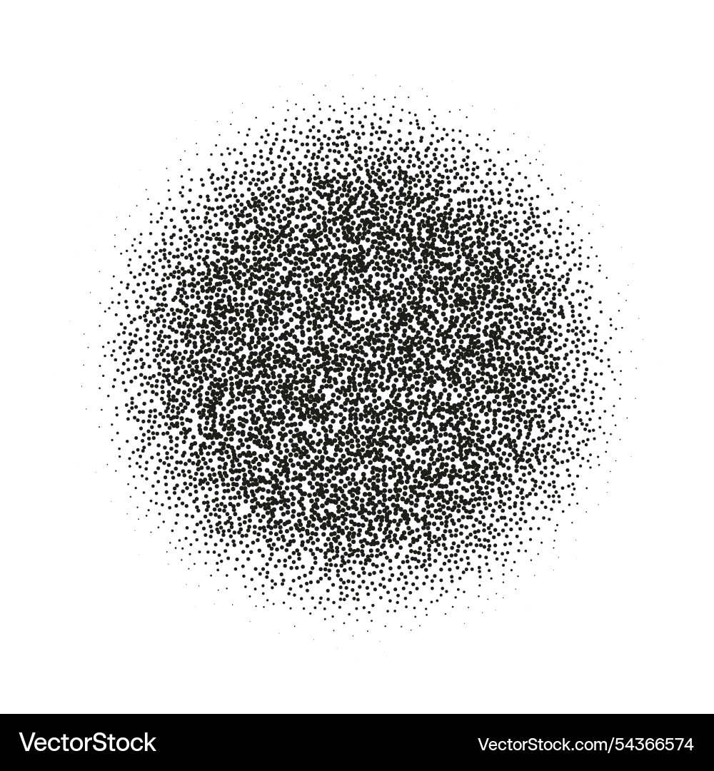 Gradient dots with grainy texture and noise vector image