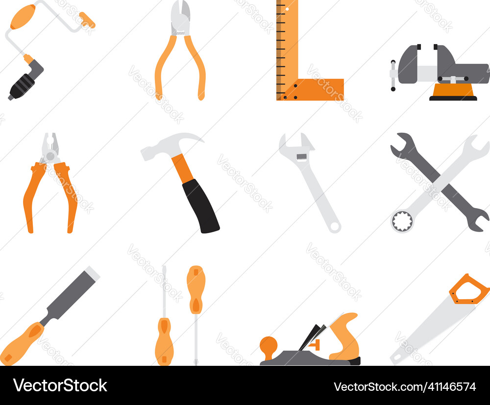 Tools icon set Tools icon set Vector Image